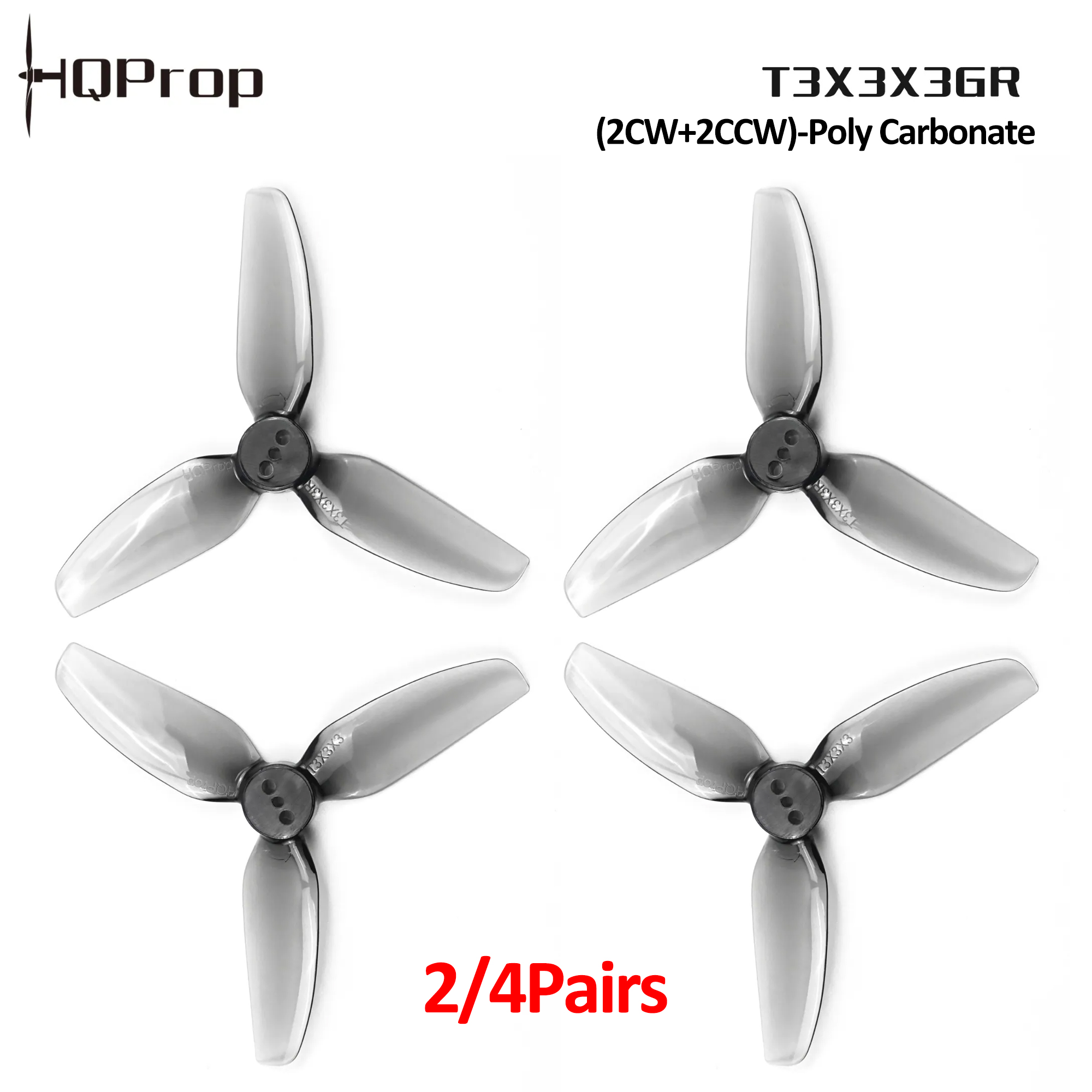 2/4 paires d'hélices HQProp T3 - Drone Racing Motor avis et prix